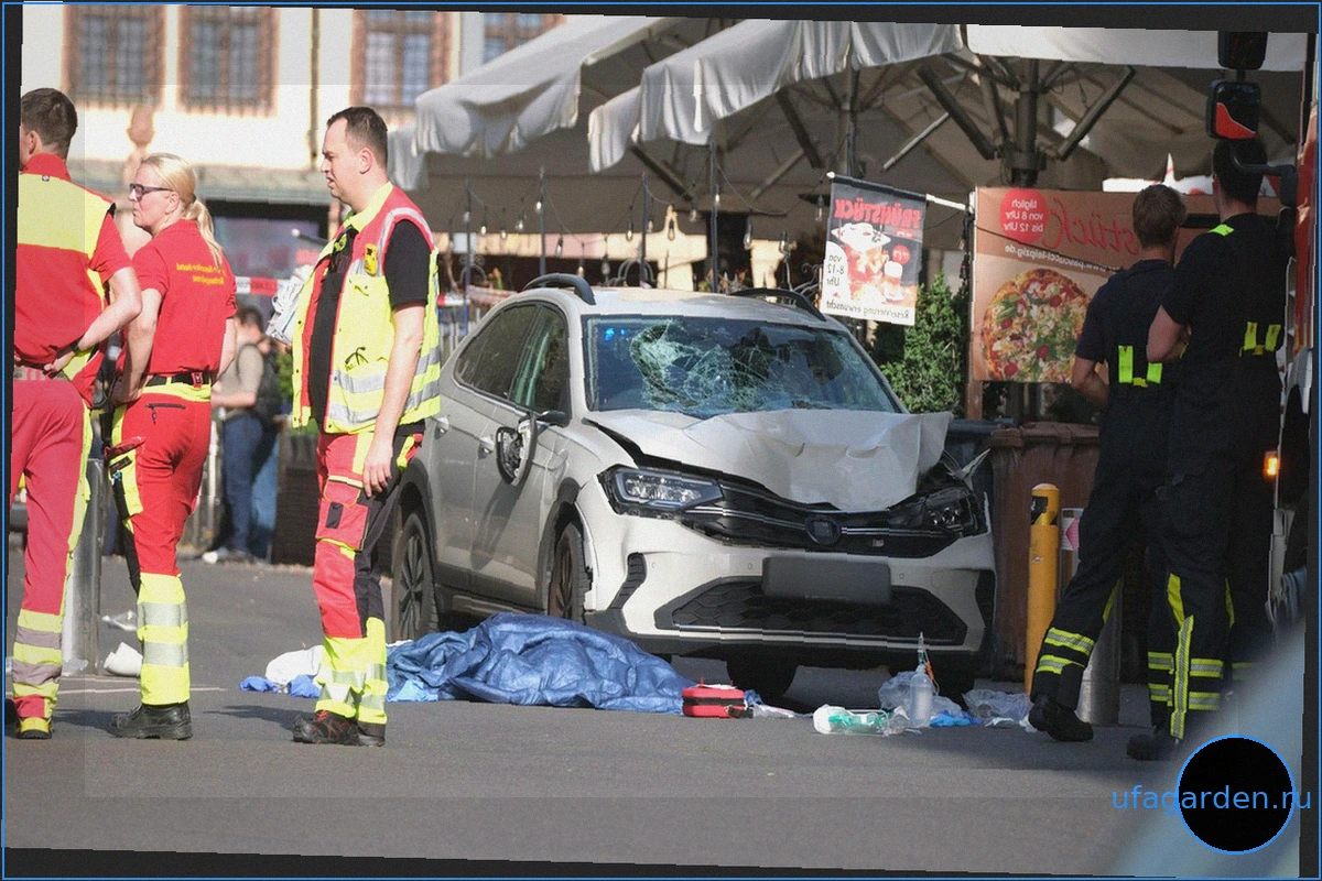 Автомобиль въехал в толпу в Лейпциге: двое погибших